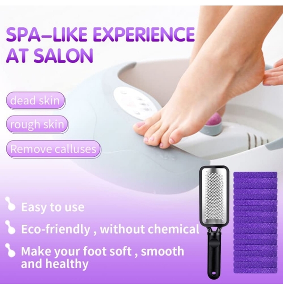 NEW Disposable Purple Pumice Stone Foot File Kit Feet Spa Callus Remover 20 pack - Picture 9 of 9